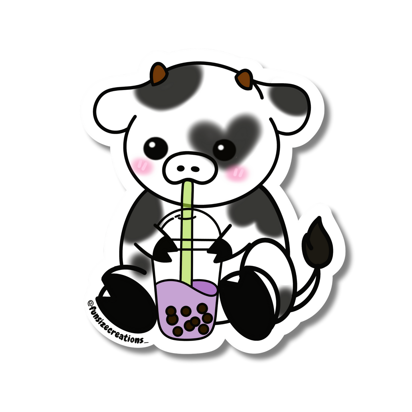Moolan - Boba Cow (Sticker)