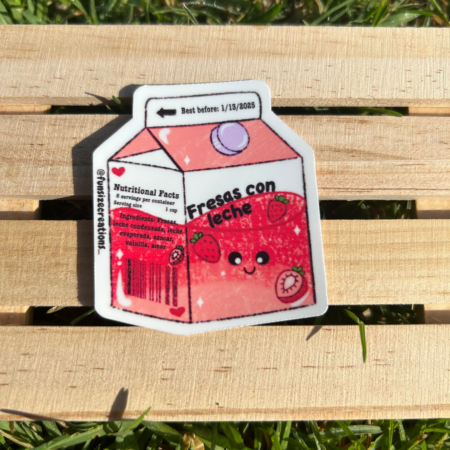 Fresas con Leche (Sticker)