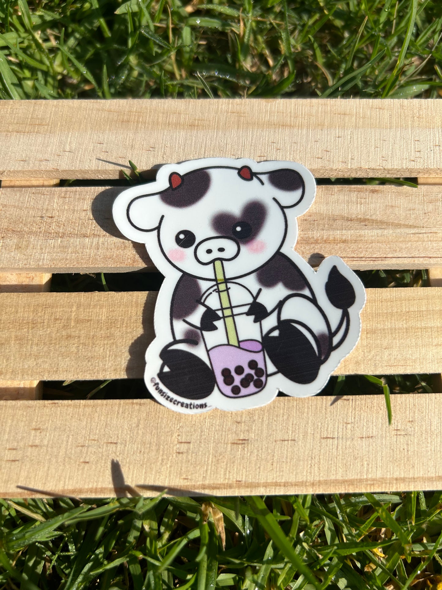 Moolan - Boba Cow (Sticker)